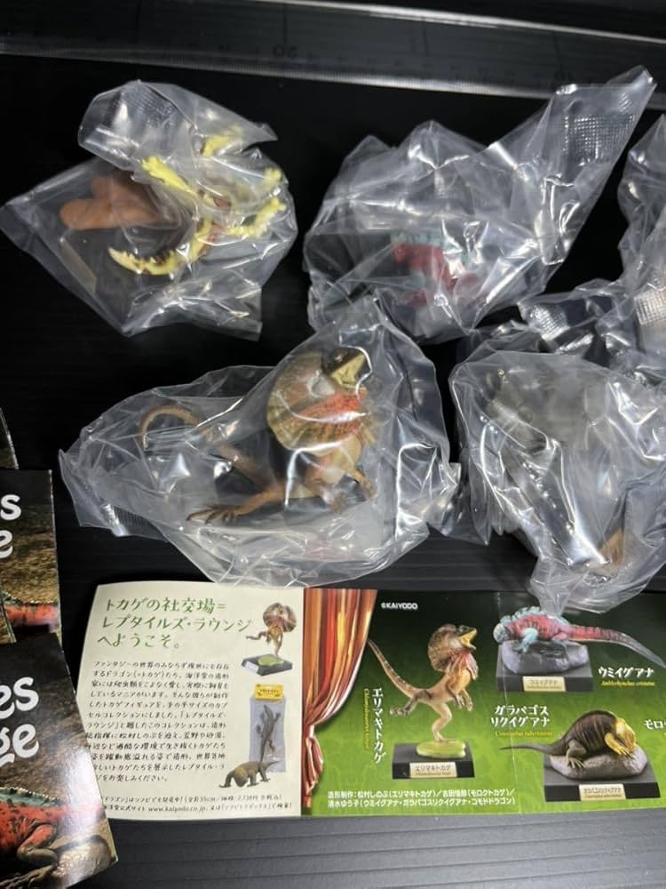 新品未開封　レプタイルズ・ラウンジ　5種セット　海洋堂 Amazon | カプセルQ レプタイルズラウンジ 全5種セット 海洋堂